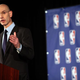 NBA Commissioner Adam Silver addresses the media about Los Angeles Clippers owner Donald Sterling April 29, 2014, in New York City.
Spencer Platt/Getty Images